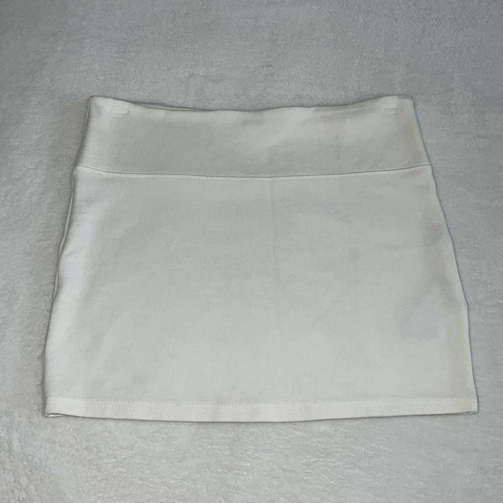 Urban outfitters white bando tight fitted short skirt size XS